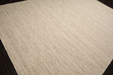 9x12 Ivory, Oatmeal, Color Hand Woven  New Zealand Wool & Mohair Modern Oriental Rug