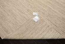 9x12 Ivory, Oatmeal, Color Hand Woven  New Zealand Wool & Mohair Modern Oriental Rug