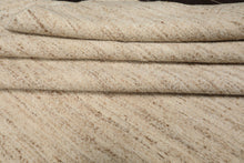 9x12 Ivory, Oatmeal, Color Hand Woven  New Zealand Wool & Mohair Modern Oriental Rug