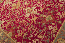 Multi Size Crimson Aqua Beige Color Hand Tufted  Wool Traditional Oriental Rug