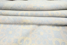 8x10 Blue, Ivory, Seafoam Color Hand Knotted Tibetan Wool Transitional Oriental Rug