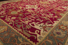 Multi Size Crimson Aqua Beige Color Hand Tufted  Wool Traditional Oriental Rug