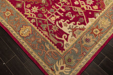 Multi Size Crimson Aqua Beige Color Hand Tufted  Wool Traditional Oriental Rug
