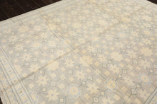 8x10 Gray, Ivory, Slate Color Hand Knotted Tibetan Wool Transitional Oriental Rug
