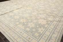 8x10 Gray, Ivory, Slate Color Hand Knotted Tibetan Wool Transitional Oriental Rug