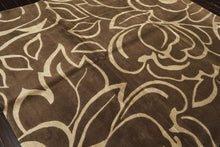 8x10 Moss, , Color Hand Knotted Tibetan Wool & Pure Silk Modern & Contemporay Oriental Rug