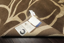 8x10 Moss, , Color Hand Knotted Tibetan Wool & Pure Silk Modern & Contemporay Oriental Rug