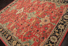 Multi Size Coral Charcoal Peach Color Hand Tufted  Wool Traditional Oriental Rug