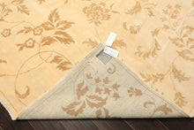12x15 Ivory, Khaki, Color Hand Knotted Indo Tibetan Wool Transitional Oriental Rug