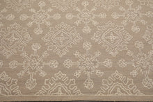 LoomBloom 7'8"x10' Beige Hand Tufted Transitional Floral 100% Wool Oriental Area Rug