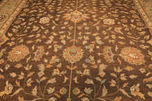 12x18 Brown, Tan, Gold Color Hand Knotted Soumak Wool Traditional Oriental Rug