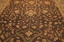 12x18 Brown, Tan, Gold Color Hand Knotted Soumak Wool Traditional Oriental Rug