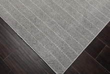 LoomBloom Multi Size Ash Gray Hand Tufted Contemporary Berber Herringbone 100% New Zealand Wool Oriental Area Rug