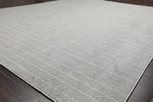 LoomBloom Multi Size Ash Gray Hand Tufted Contemporary Berber Herringbone 100% New Zealand Wool Oriental Area Rug