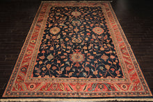 12x18 Navy, Rose, Turquoise Color Hand Knotted Indo Oushak Wool Traditional Oriental Rug