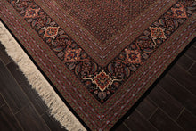 12x18 Black, Rose, Red Color Hand Knotted Sino Persian Wool & Silk Traditional Oriental Rug