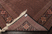 12x18 Black, Rose, Red Color Hand Knotted Sino Persian Wool & Silk Traditional Oriental Rug