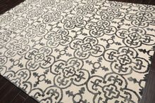 LoomBloom Multi Sizes Ivory Transitional Boho Hand Tufted Geometric Wool Oriental Area Rug