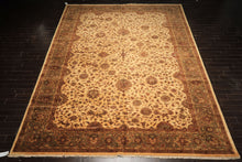 12x18 Ivory, Sage, Rust Color Hand Knotted Agra New Zealand Wool Traditional Oriental Rug