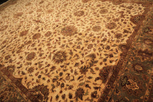 12x18 Ivory, Sage, Rust Color Hand Knotted Agra New Zealand Wool Traditional Oriental Rug