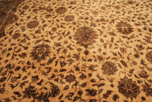 12x18 Ivory, Sage, Rust Color Hand Knotted Agra New Zealand Wool Traditional Oriental Rug
