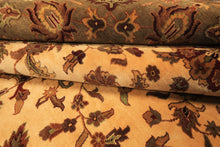 12x18 Ivory, Sage, Rust Color Hand Knotted Agra New Zealand Wool Traditional Oriental Rug