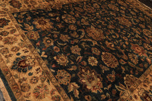 Palace Teal, Beige, Gold Color Hand Knotted Agra New Zealand Wool Traditional Oriental Rug