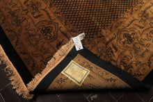 12x18 Black, Gold, Sage Color Hand Knotted Indo Persian New Zealand Wool Transitional Oriental Rug