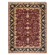 8'10"x11'8''  Red Hand Knotted Traditional Oriental Area Rug