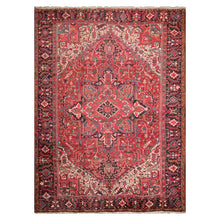 9'5'' x 13'3'' Hand Knotted 100% Wool Herizz Traditional Oriental Area Rug Rust