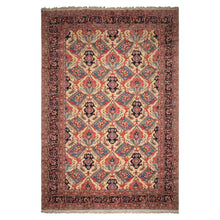 11'9''x18' Ivory Hand Knotted Traditional Bakhtiari Wool Oriental Area Rug