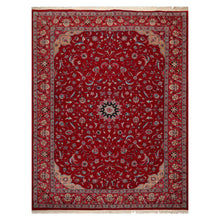 9'3'' x 12'4'' Hand Knotted Wool Tabrizz Samover 250 KPSI Oriental Area Rug Red