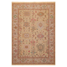 6'x8'9" Tan Hand Knotted Traditional Soumak Nourison Nourmak 100% Wool Oriental Area Rug