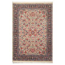 6'1" x 9'3" Hand Knotted 100% Wool Quum 16/18 Pak Persian 300 KPSI Area Rug Ivory