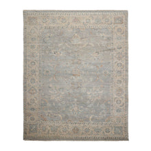 Gray Hand Knotted Traditional Afghan Oushak Wool Oriental Rug, LoomBloom 8'x10'