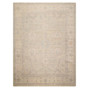 9'x12' Moss Hand Knotted Afghan Oushak Traditional Wool Oriental Area Rug