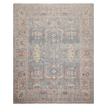 8x10 Hand Knotted Distress Quality 100% Wool Traditional Oriental Area Rug Slate Gray Color