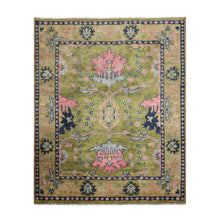 Multi Sizes Green, Pink Hand Knotted Muted Turkish Oushak 100% Wool Traditional Oriental Area Rug