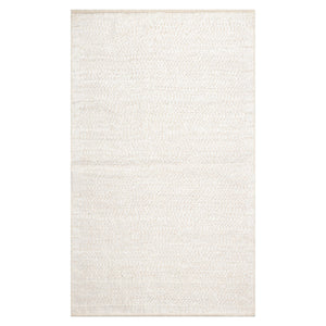 LoomBloom 3'x5' Beige Hand Woven Afghan Moroccan Transitional Wool Oriental Area Rug