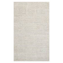 LoomBloom 3'x5' Beige Hand Knotted Afghan Moroccan Transitional All-Over Wool Oriental Area Rug
