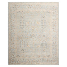 8x10 Mint, Beige, Gray Color Hand Knotted Afghan Oushak Wool Traditional Oriental Rug