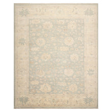 8x10 Celadon, Beige, Tan Color Hand Knotted Afghan Oushak Wool Traditional Oriental Rug