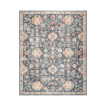 Multi Size Navy Machine Made Traditional washable Polyester Oriental Area Rug - Oriental Rug Of Houston