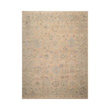 LoomBloom Beige Oushak Wool Rug LoomBloom Hand Knotted 9'x11'11''