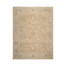 LoomBloom Beige Oushak Wool Rug LoomBloom Hand Knotted 9'2''x11'11''