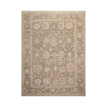 LoomBloom Brown Oushak Wool Rug LoomBloom Hand Knotted 9'x12'1''