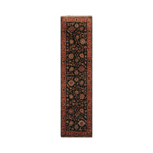 LoomBloom 2' 9'' x10' 11'' Black Hand Knotted Traditional Oushak Wool Oriental Area Rug - Oriental Rug Of Houston