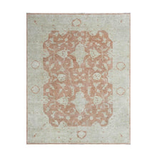 LoomBloom 8'3''x9'11" Peach Hand Knotted Traditional Oushak Wool Oriental Area Rug - Oriental Rug Of Houston