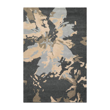 LoomBloom Multi Size Slate Gray Hand Tufted Modern Abstract 100% Wool & Bamboo Silk Oriental Area Rug