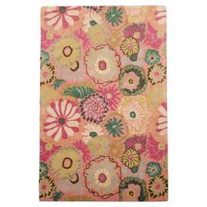 LoomBloom Multi Size Rose Hand Tufted Contemporary Floral Wool Oriental Area Rug